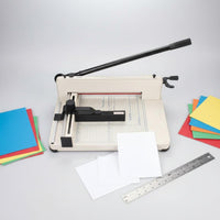 Heavy Duty Paper Cutter Cuts 400 Sheets Paper Guillotine Metal Body Office Equipment for School