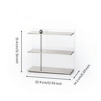 3-Tier Display Stand Transparent Desktop Organizer Space-Saving Furniture for Vanity