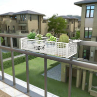 Adjustable Railing Planter Rack tooltooltooltool-less Installation Hanging Railing Basket
