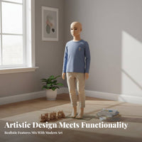 Realistic Proportions children's Clothing Display Mannequin Lifelike Appearance Child Mannequin Stable Base Full Body Child S Manikin Faceless Design for Boutique Owners, Fashion Designers, Window Displays, Boutiques, Shopping Malls, Trade Exhibit S