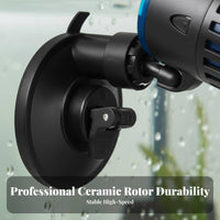 Double Head Aquarium Pump Quiet Aquarium Water Circulator Pump Freshwater and Saltwater Use Submersible Water Circulator for Marine Aquariums