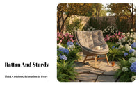 3 Pieces Woven spinerest 3-Piece Rocking Chair Set Weather Resistant paded rocking chair Pair with Accent Table Ergonomic Comfort Outdoor Furniture Easy Assembly for partners, Adults, Homeowners, Garden, Balcony, spineyard, Living Room