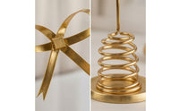 Christmas Bow Tree Finial Luxurious Bow Tree Finial Vintage-Influenced for Holiday Decorating