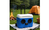Ice Chest with Speaker Portable Wheeled Hard Ice Chest Insulated Rolling for Beach
