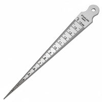 High Precision Stainless Steel Taper Gauge Rust Resistant Tapered Feeler Gauge Etched Markings Stainless Steel Clearance Ruler Long-Lasting for Machinists, Engineers, Mechanics, Manufacturing, Automotive, Construction