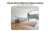 Hand-Painted Chinese Design Floor Lamp Classical Traditional Imperial Floor Light Vintage Design Solid Wood Standing Lantern Retro Look for Interior Designers, Business Owners, Living Room, Teahouse, Restaurant, Hotel Lobby
