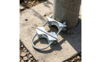 U-Bolt Clamp with Serrated Plate Zinc Curved Metal Metal Clamp Heavy Duty Connector Bracket for Installers, Pipe Fastening, Antenna Installation