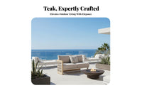4 Pieces Modern Nordic & design 4-Piece Conversation Set Weather-Resistant Outdoor Furniture long-lasting Patio Seating Group Woven decorative elements for Hotel Managers, Restaurant Owners, Balcony, Garden, Backyard, Porch