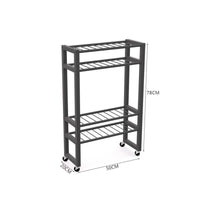 Floor-Standing Racket Holder with Wheels Mobile Pickleball Rack Metal Pickleball Storage Cart Rolling for Clubs, Coaches, Players, Gym, Court, Garage
