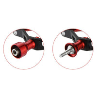 Spinning Reel DIY Metal Handle Arm, Aluminum Alloy, for Squid Fishing, Carbon Fiber Arm