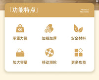 TidyHome厨房菜篮子置物架多层落地蔬菜多功能收纳放菜蔬果小推车 特厚大号黑色40厘米四层【4层高】