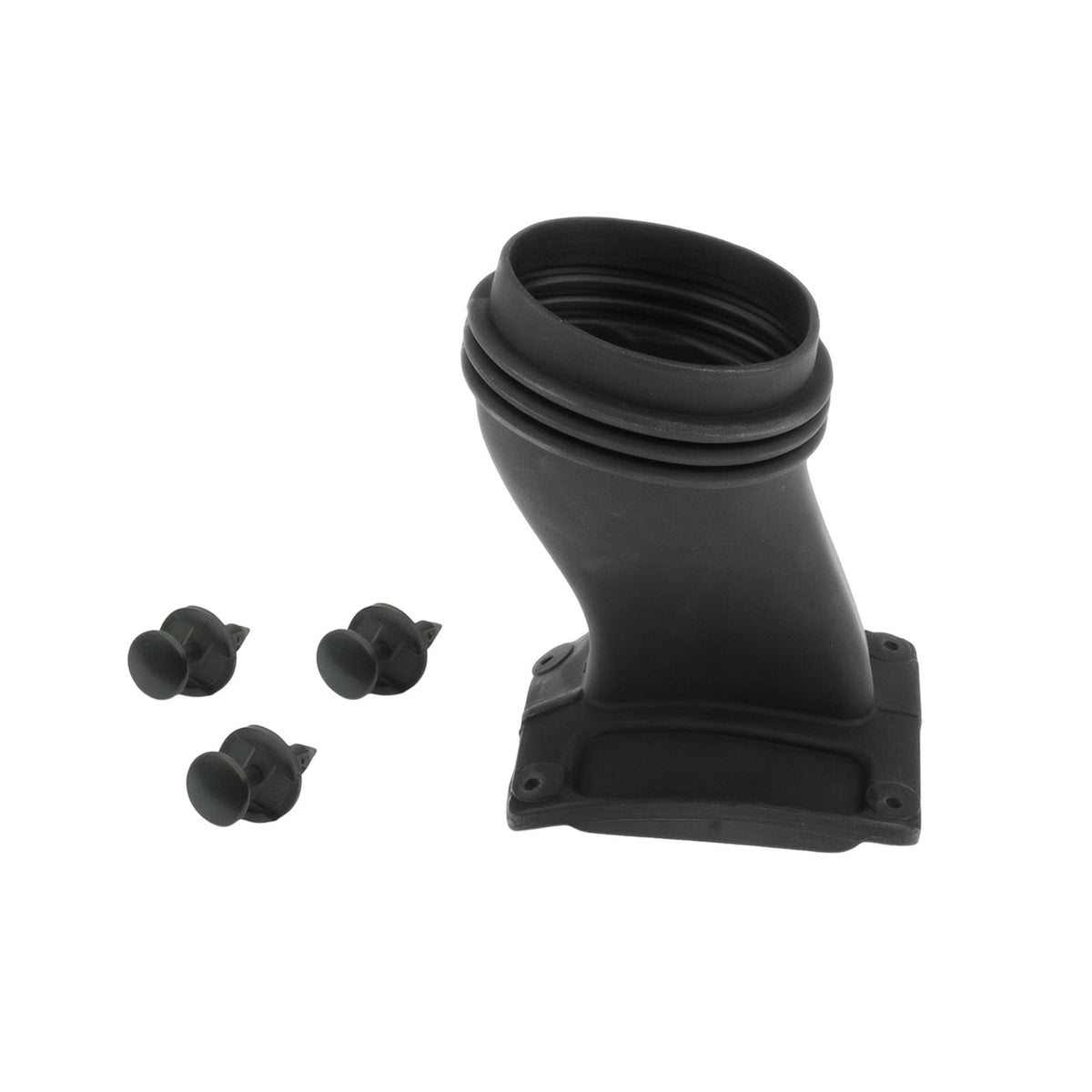 Intake Tube with Clips Black Intake Tube Auto Part Wear-Resistant Hose Good Fit for Car DIYers, Engine Bay