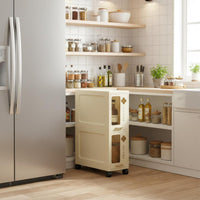 Narrow Four-tier Rolling storage space Saving Household Storage adaptable for Students