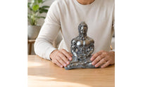 Muscular Buddha Statue Resin Seated Buddha Statue Desktop Ornament