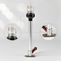 Marine LED Navigation Light Waterproof Navigation Light with Metal Base for Boat Owners, Anchoring