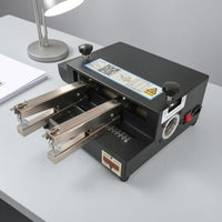 Electric Automatic Stapler Adjustable Electric Stapling Machine Automatic Stapler Black Binding Device Front Opening