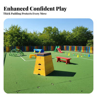 Soft Padding Padded leaping Buck long-lasting Cover Gymnastics Apparatus Stable Base leaping Box Adjustable Height for Children, Students, PE instructors, Kindergarten, School, bodily Education lesson, Gymnasium