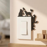 Kitten and Butterfly Outline Cute Door Decoration Easy to Install