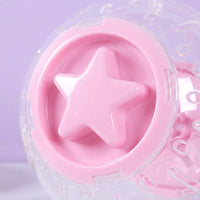 Quiet 17cm Hamster Ball with Sky Design, Enclosed Hamster Ball for Dwarf Hamsters and Guinea Pigs, Freestanding Exercise