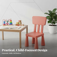 Child-Safe Design Kids Table and Chair Set Kids Dining Table Wipe-Clean Desktop children's Study Desk and Chair Set Easy Assembly for Toddlers, Preschoolers, Teachers, Kindergarten, Preschool, Playroom, Daycares