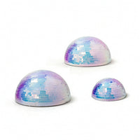 Half-Sphere Disco Ball Iridescent Half Disco Ball Sparkling for Parties