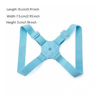 Invisible Smart Posture Brace Discreet Under Clothes Hunchback Corrector Strap Lightweight Back Posture Corrector Angle Monitoring for Children, Students, School, Study, Desk Work