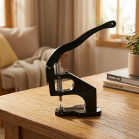 Hand Press Machine with Dies Hand Press Machine Set Benchtop Eyelet Setting Tool for Leathercrafters, Leathercraft, Workshop