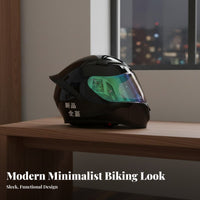 3C Certified Full Face Motorcycle Helmet Lightweight Full Face Helmet All Season Safety Headwear Breathable for Men, Women, Commuting