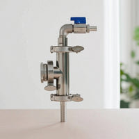 Food Grade Steam Condenser with Weldless Fitting Indoor Steam Condenser with Tri Clamp Simple Brewing Equipment Inexpensive for Homebrewers