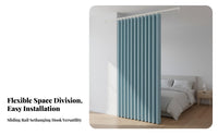 Thickened Textile Flexible Track Divider Curtain Privacy Protection Ceiling Track Divider Set Blackout Hanging Screen Thermal Insulation for Homeowners, Families, Office Managers, Living Room, Bedroom, Studio Apartment