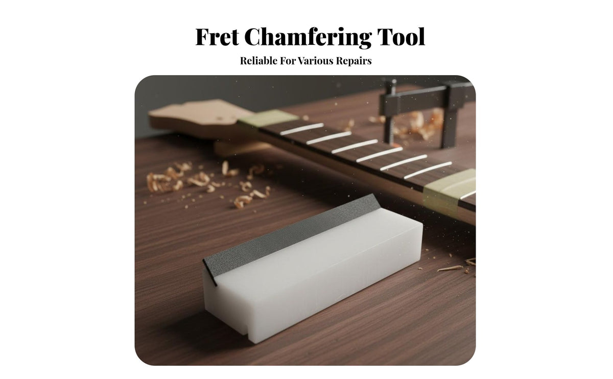 36 & 45 Degree Bevel Guitar Fret File Protects Fretboard Guitar Fret Beveling File Professional Results for Musicians, Workshop, Home Studio