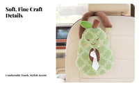 Space Saving Car Seat Back Tissue Bag Soft and Skin-Friendly Soft Car Tissue Holder Easy Reach for Drivers, Parents, Road Trips, Travel