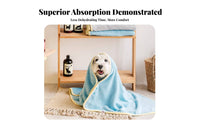 Quick Dry Dog Drying Towel Soft Material Absorbent Pet Towel Machine Washable for Dogs, Cats, Bathtime, After Swimming, Rainy Days