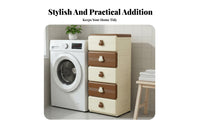 Space-Saving Plastic Chest of Drawers Large Capacity Kids Toy Storage Cabinet Long-Lasting PP Material Multi-Layer Drawer Organizer Easy to Clean for Toddlers, Families, Parents, Nursery, Playroom, Bedroom, Bathroom