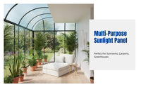 FRP Transparent Sunlight Panel, Rain Resistant, Insulation, Outdoor Roofing Sheet