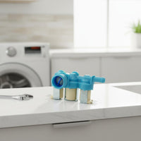 Washing Machine Water Inlet Valve Built-in Strainer Screen Double Solenoid Water Valve for Home Repair Enthusiasts