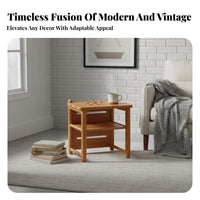 Soft Padded Seat Upholstered Round Pouf sturdy Wood Legs Round Pouf Ottoman Vintage design Low Stool Multi-Purpose for Children, Families, Entryway, Living Room, Bedroom, Nursery