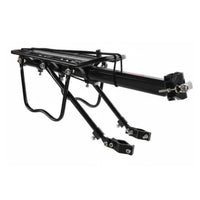 Lightweight Aluminum Alloy Cycle Rear Rack Includes Reflector Mountain Bike Luggage Carrier Side Protection Guards Rear Bike Rack Universal Fit for Commuters, Touring, Commuting, Travel