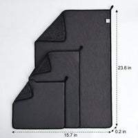 Thick Microfibre Cloth and Double-Sided Car Drying Towel, Soft Microfiber Towels for Detailing, High Absorbency for Car Washing and Polishing