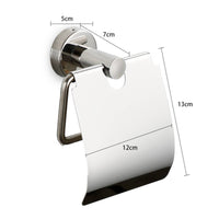 Toilet Tissue Holder with Shelf Compact Bathroom Accessory Hardware Modern for Hotel
