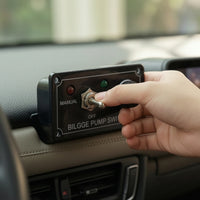 Bilge Pump Switch Panel Manual-off-Auto Bilge Pump Switch with Indicator Lights Marine-Grade Compact for Boat Owners, Boats