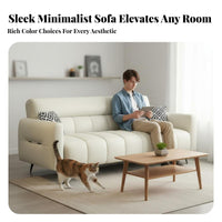 petclaw-resistant resistant key Tufted Sleeper Sofa Space-Saving convertable Seating Modern design Futon Couch Adjustable rear supportrest for Pet Owners, Apartment Dwellers, property owners, Living Room, awayice