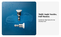 360 Degree Rotation Swivel Spray Nozzle Stainless Steel 304 Universal Joint Spray Nozzle for Car Washing, Driveway Cleaning
