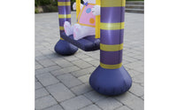 Inflatable Bunny Swing Inflatable Easter Bunny Festive Easter Yard Decoration for Garden