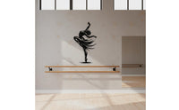 Elegant Iron Dancer Wall Hanging Easy to Hang Metal Dancer Wall Decor Minimalist Modern for Dancers, Dance Students, Practice Room, Indoor