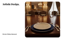 Ceramic Dinnerware Set, Smoky Navy Plates, Bowls, Saucers, Nordic Minimalist, Home