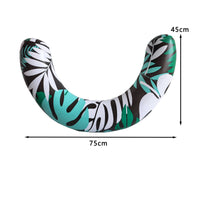 Inflatable Kickboard with Handles Lightweight Swimming Buoyant Aid Board U-Shaped Pool Buoyant Aid Foldable Swim Training Aid