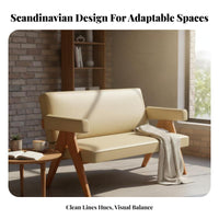 3 Pieces Circular Table with 2 Shell Chairs Minimalist Design Cafe Set Armchair Comfort Space-Saving for Two People, Adults