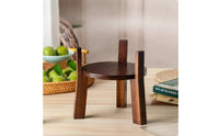 Jar Stand Rustic Wooden Stand Round Furniture for Dining Table
