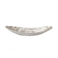 Hammered Aluminum Tray Easy to Store Boat-Shaped Tray Gift Idea Home Decorative Piece